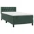 Vidaxl Box spring postelja z vzmetnico temno zelen 90x190 cm žamet