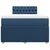 vidaXL vidaXL Box spring postelja z vzmetnico modra 120x190 cm blago, (21309089)