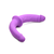 Strap U Double Charmer Silicone Double Dildo with Harness Purple