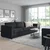 VIMLE Sofa trosed, Saxemara crno-plava