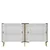 Hanah Home Konzola Arno KB150, 150x75x35 cm, Belo-zlatne boje
