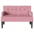 Chesterfield klupa Ružičasta 112 x 65,5 x 75 cm Baršun