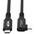 MicroConnect USB-C USB 3.2 Gen 2x2 kabel 0,5 m mikropriključek črne barve