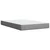 vidaXL Postelja boxspring z vzmetnico Svetlo siva 120 x 200 cm Blago