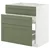 METOD / MAXIMERA Pod.element sudop. i 3front/2fioke, bela/Axstad sivozelena, 80x60 cm