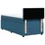 Vidaxl Box spring postelja z vzmetnico modra 80x200 cm žamet
