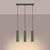 Sollux SL.1613 - Luster na sajli KARBON 3xGU10/10W/230V zelena