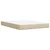 Vidaxl Box spring postelja z vzmetnico krem 140x200 cm blago