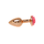 Anal plug gold rose pink