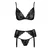 Kissable Ženski set veša, Crni