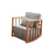 Atelier del Sofa Fotelja Sallanan 71x57x80cm Plava