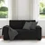 vidaXL Dvosed črne barve 160x77x82 cm blago