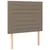 Uzglavlje boje taupe 90x5x118/128 cm tkanina