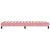 Vidaxl Box Spring Postelja brez vzmetnice Roza 100x210 cm Žamet
