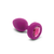 b-Vibe Vibrating Jewel Plug S/M Pink Ruby