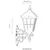 Lessentiel Maison Spoljna zidna lampa BAP-68183-BSY-M1, 50 cm, IP65, E27, 40W, Crna