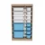 Hanah Home Višenamenska komoda Montana Xs 2D4N8U, 69 x112.2 x29.6 cm, Braon-belo-plava