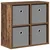 Kreveta s ladicama Staro drvo 49,5 x 22 x 47 cm