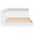 vidaXL Posteljna omara 2 pcs Bela 140 x 200 cm Konstruiran les