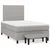 Vidaxl Box spring postelja z vzmetnico svetlo siva 120x190 cm blago