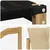 Set vanjskih sofa s jastukom 4 pcs Bijela i bež