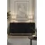 Hanah Home komoda Slim 150, 150 cm, antracit / zlatna