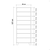 Hanah Home Cipelarnik Filinta Fas, 50x127x38 cm, Belo-crni