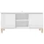 TV ormarić s drvenim nogama sjajni bijeli 103,5x35x50 cm