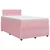 vidaXL Postelja boxspring z vzmetnico Roza 120 x 190 cm Žamet
