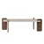 HANAH HOME Sto za dnevnu sobu Renard Travertine Venezia Walnut