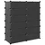 Stalak za cipele crni 94,5 x 36,5 x 106 cm PP
