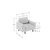 Atelier del Sofa Fotelja Sparrow 1, Crna