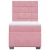 Vidaxl Box spring postelja z vzmetnico roza 90x200 cm žamet
