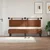 vidaXL Visoki naslon za glavo Rjava 170 x 55 x 5 cm Antikni PU