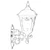 Opviq Spoljna zidna lampa BAP-68181-BSY-M1, 50 cm, IP65, E27, 40W, Crna