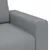 Vidaxl Dvosed svetlo siv 160x77x82 cm blago