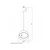 LUNA 253 Visilica 10W 3000K, Dimabilna, Crna