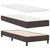 vidaXL vidaXL Box Spring postelja z vzmetnico temno rjava 80x200 cm tkanina, (22051138)
