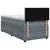 vidaXL Postelja boxspring z vzmetnico Temno siva 90 x 190 cm Žamet