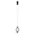 ITALUX PND-34403-1-BK - LED luster na sajli SEVILLA LED/5W/230V 3000K crna