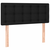 vidaXL Box spring postelja z vzmetnico LED črna 120x200 cm blago