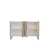Hanah Home komoda Nota 120, 120 cm, bela / travertin / srebrna