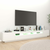 TV ormarić s LED svjetlima bijeli 260 x 35 x 40 cm