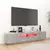 Den TV omarica z LED lučkami betonsko siva 180x35x40 cm