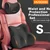 Huiduoduo Set jastuka za vrat i leđa za auto sedište, 26x18x12 cm, Crni