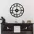 WALLXPERT Dekorativni metalni zidni sat Pari black