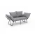 Atelier del Sofa Dvosed na razvlačenje Viper 2, Svetlosivi
