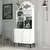 Hanah Home Kuhinjski ormar Lyon 80, Belo-crni