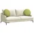 Jastučići za sjedenje 2 pcs Svijetlo zelena O50 x 19 cm tkanina