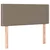 Vidaxl Box spring postelja z vzmetnico LED taupe 90x200 cm blago